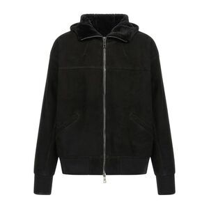 Giorgio Brato Men Mutton Velour Oversized Hooded Sweatshirt